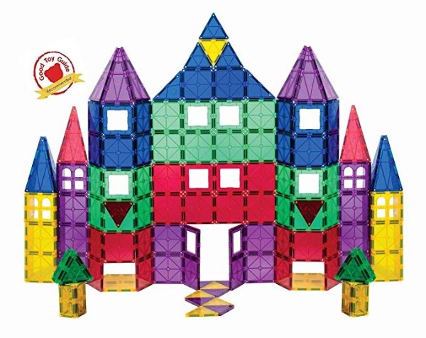 Playmags 3D Magnetic Blocks for Kids Set of 100