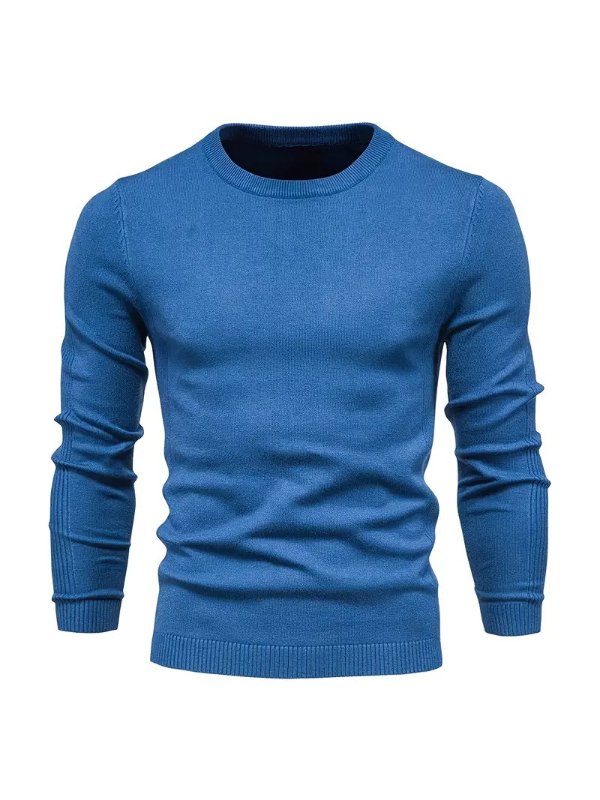 Men's Winter Solid Color Sweater, Lightweight Crew Neck Knit Pullover | Free Shipping For New Users | Temu