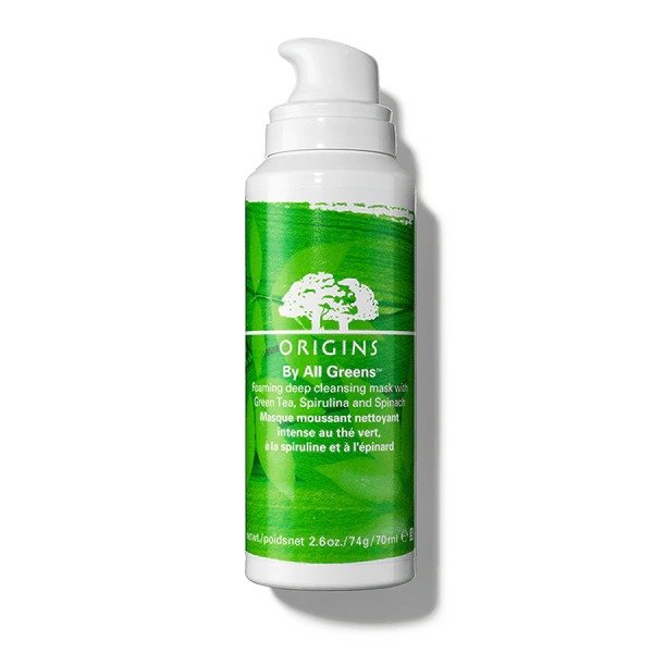 By All Greens™ Foaming deep cleansing mask with Green Tea, Spirulina and Spinach