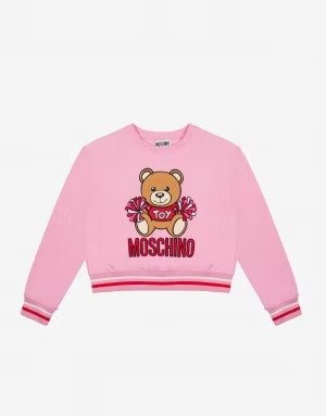 Cheerleader Teddy Bear cotton sweatshirt - Kids (4-8 years old) - Kids - Moschino | Moschino Official Online Shop