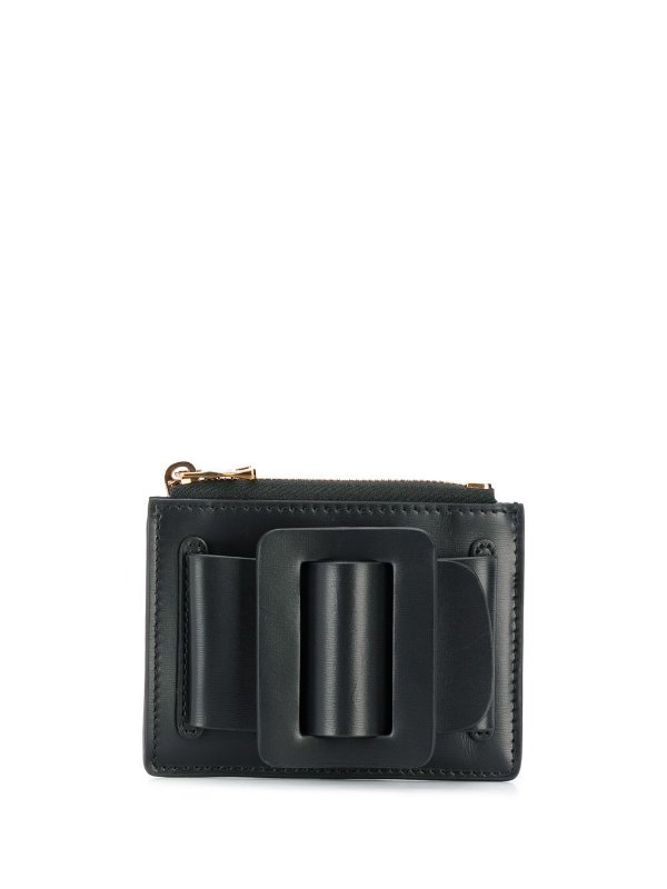 Bouckle leather card holder