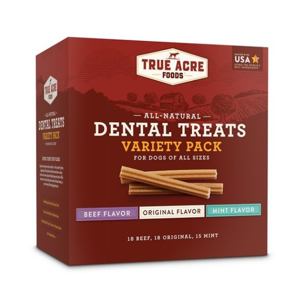 All-Natural Dental Chew Sticks Variety Pack, Original, Beef, & Mint Flavor Dog Dental Treats, 51 count - Chewy.com