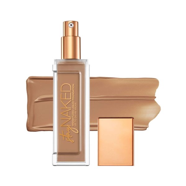 Stay Naked Weightless Liquid Foundation - Buildable Coverage with No Caking - Matte Finish Lasts Up To 24 Hours - Waterproof & Sweatproof - 1.0 oz