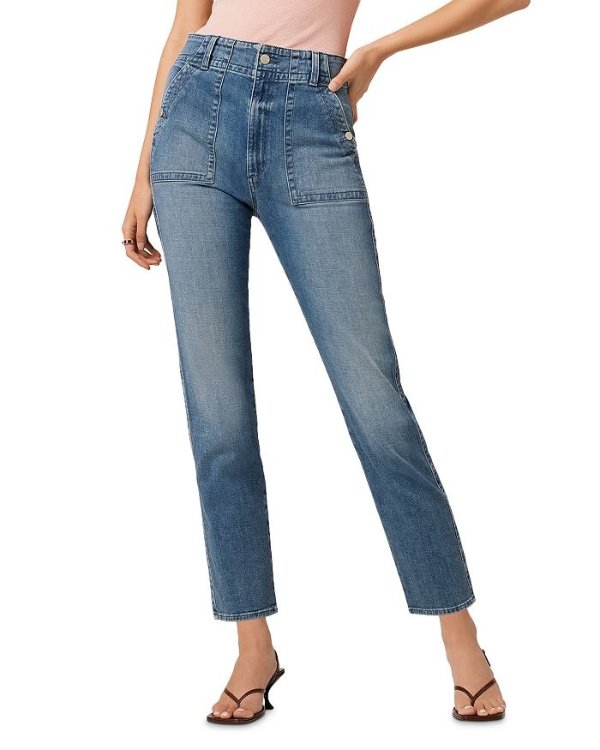 90's Utility High Rise Straight Jeans in Feel Good