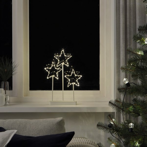 STRALA LED table decoration - battery operated/star 3 - IKEA