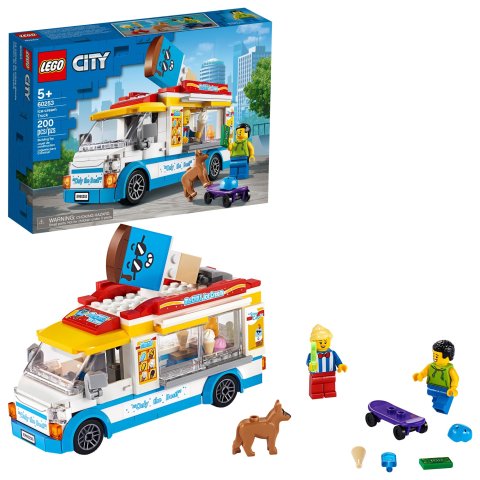 LegoCity Ice-Cream Truck 60253 Building Set for Kids (200 Pieces)
