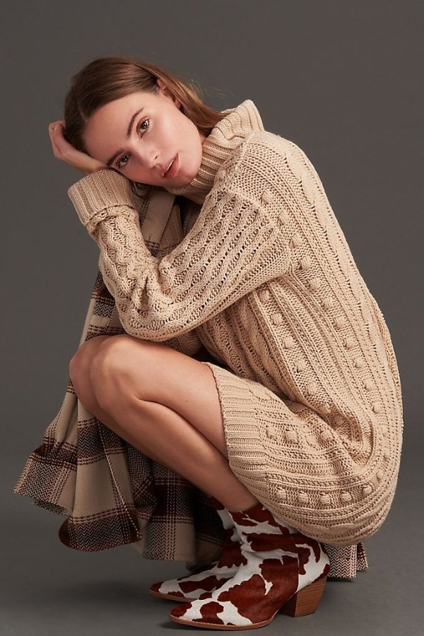 Chase Cable-Knit Tunic Sweater