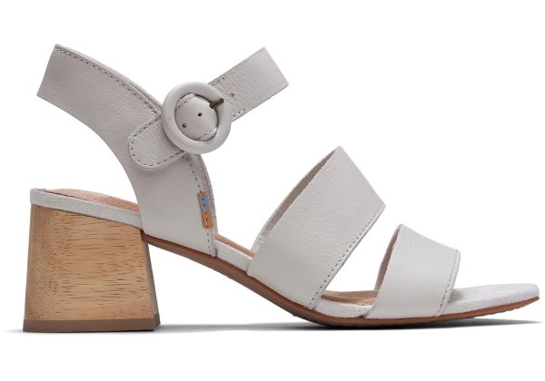 Off White Soft Leather Women's Grace Sandals