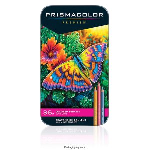 史低价：Prismacolor Premier 高级软芯彩色铅笔 36色