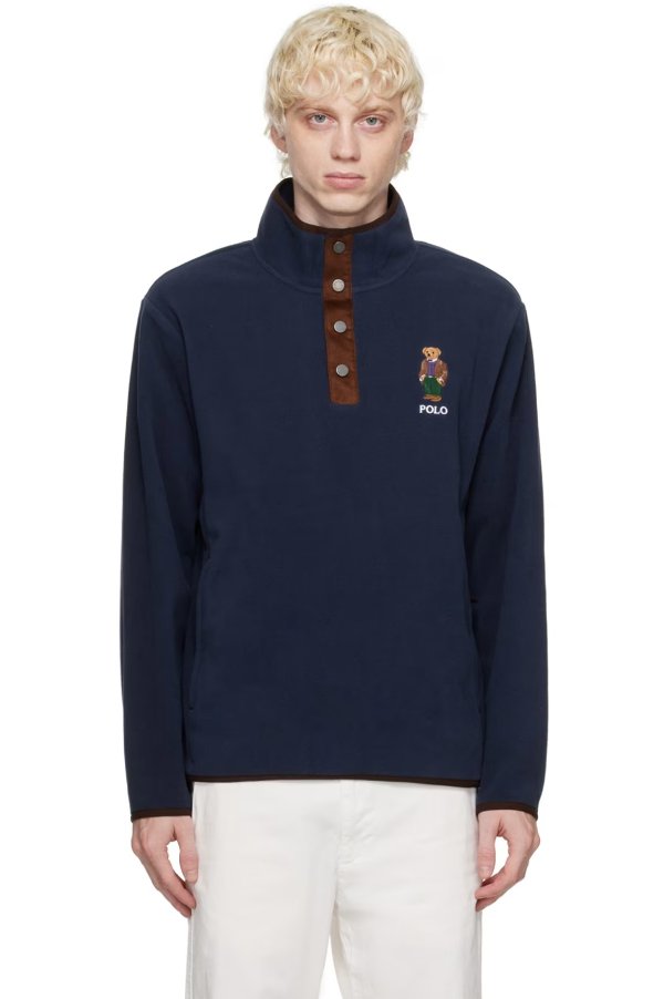 Navy Polo Bear Sweater