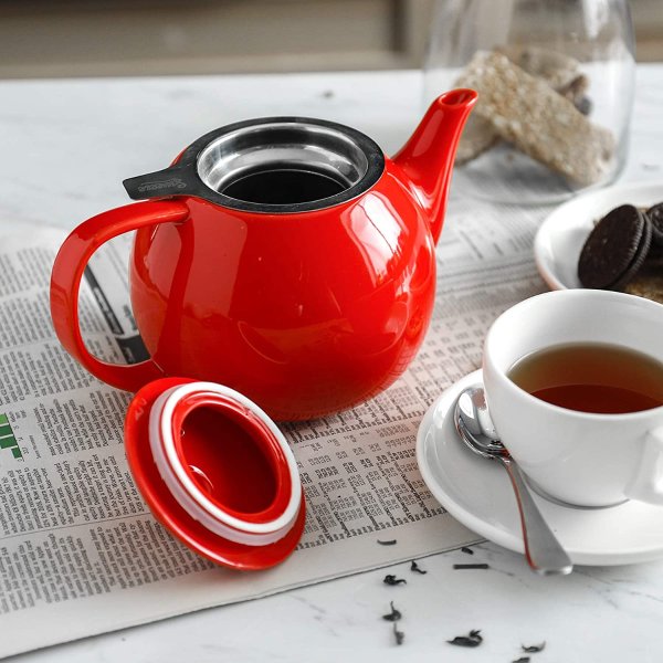 27oz 陶瓷茶壶，带茶滤