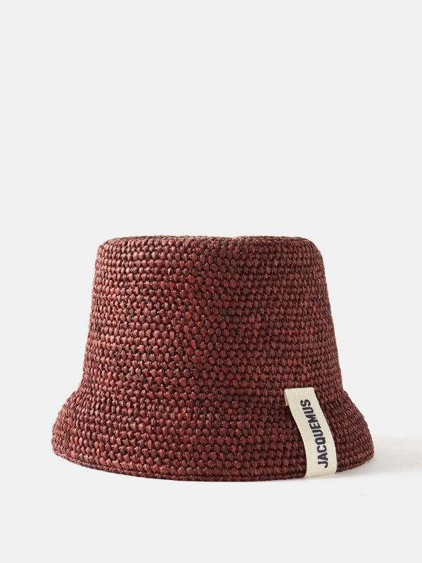 编织盆栽帽