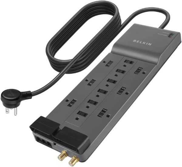 Power Strip Surge Protector - 12 AC Multiple Outlets