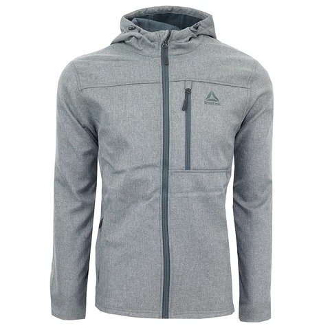 Men's Hooded Softshell Jacket Grey Heather XL