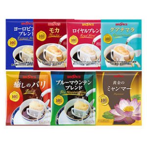 日本BROOK'S布鲁克斯官网 挂耳式 滤泡咖啡 精选组合装 78袋热卖