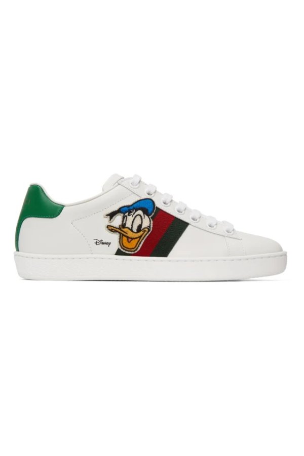 White Disney Edition Donald Duck Ace Sneakers