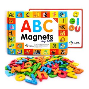 Pixel Premium 儿童趣味ABC字母磁铁套装，早教玩具