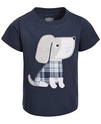 Toddler Boys Plaid Dog Cotton T-Shirt, Created for Macy's