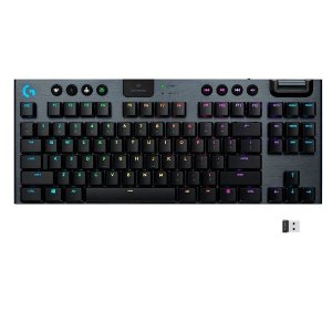 Logitech - G915 TKL Tenkeyless LIGHTSPEED Wireless TKL RGB Mechanical Gaming GL Tactile Switch Keyboard