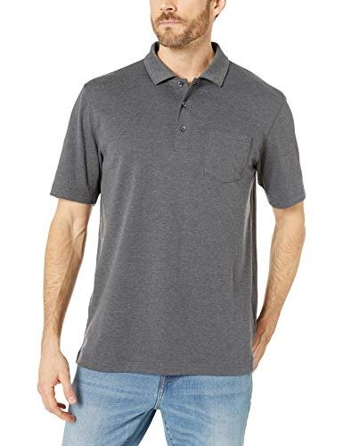 Essentials Men's Regular-fit Jersey Pocket Polo Shirt