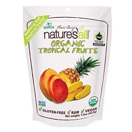 Nature's All Foods Organic Freeze-Dried Tropical Fruits, 1.5 Ounce