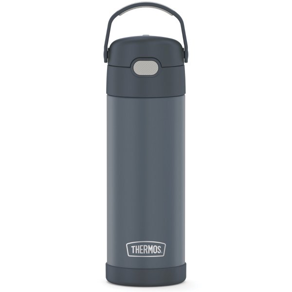 F41101SL6 16-Ounce Funtainer Vacuum-Insulated Stainless Steel Bottle with Spout (Stone Slate)