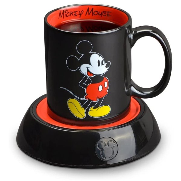 Disney 米奇老鼠陶瓷咖啡杯10 oz +加热杯垫