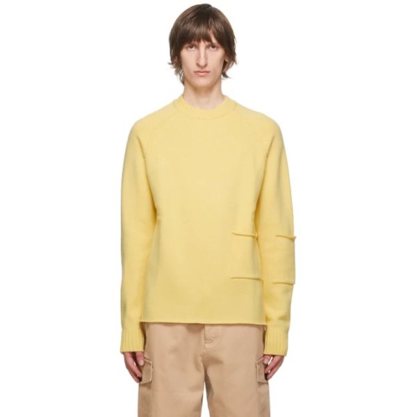 Yellow 'La Maille Mazan' Sweater