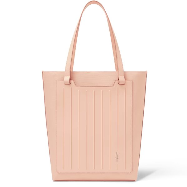 Never Still Vertical Tote Bag in Leather & Canvas - Petal Pink | RIMOWA