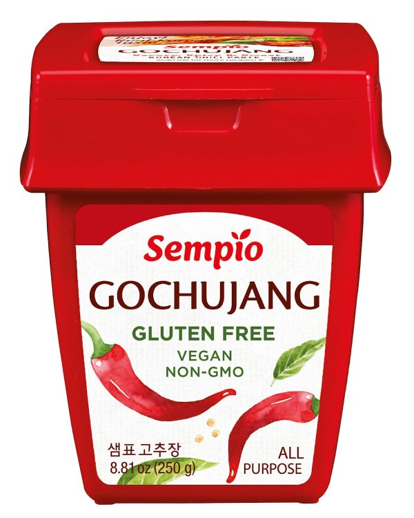 Gluten Free Korean Gochujang (8.81 oz, Pack of 1) - Vegan Non-GMO Hot Pepper Paste (Korean Chili Paste), All Purpose