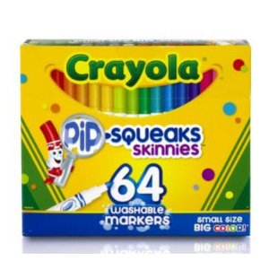 Crayola 绘儿乐64色可水洗马克笔