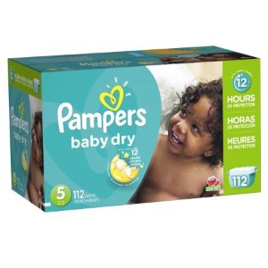 Pampers Baby Dry Diapers Size 5, 112 Count