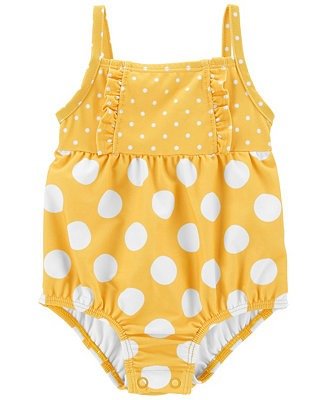 Baby Girls Polka Dot One-Piece Swimsuit