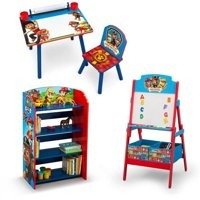 Nick Jr. PAW Patrol Art Desk, Bookshelf, Easel Playroom Set