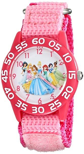 Kids' W001990 Princess Time Teacher Watch With Pink Nylon Band