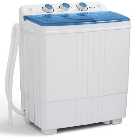 Small Compact Portable Washing Machine 11lbs Capacity with Spin Wash and Dryer