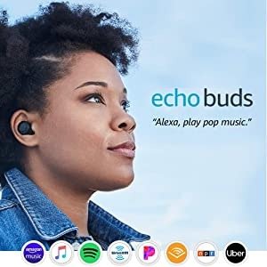 Echo Buds – Wireless earbuds with immersive sound, active noise reduction, and Alexa