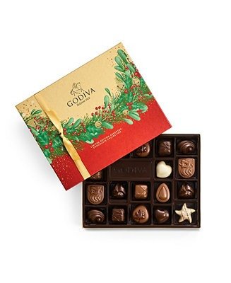 Holiday Limited Edition Assorted Chocolate Gift Box, 18 Piece