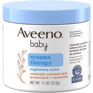 Aveeno Baby Eczema Therapy Nighttime Moisturizing Body Balm 11 oz