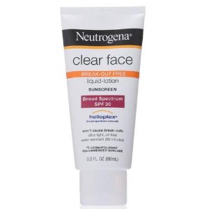 Neutrogena Clear Face Sunblock Lotion, SPF 30, 3 Ounce