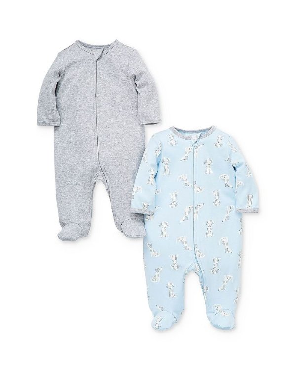 Boys' Puppy Footies, 2 Pack - Baby