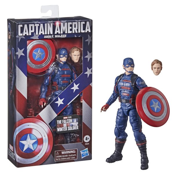 : Legends Series Captain America John F. Walker Kids Toy Action Figure for Boys and Girls (3”)