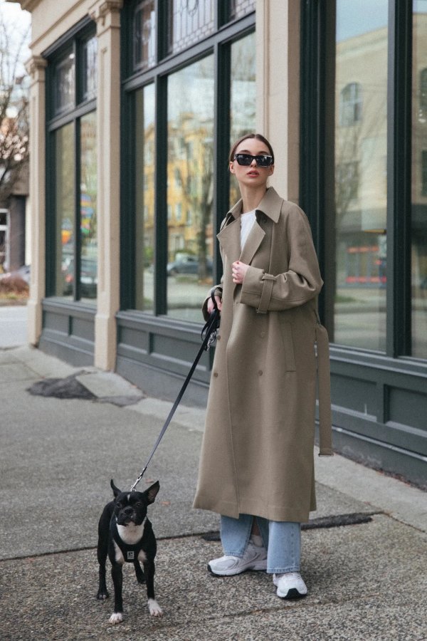OVERSIZED TRENCH COAT $178 Additional 20% off applied at checkout OW-6415-W Black;Brindle;Warm Beige OW-6415-W $178.00