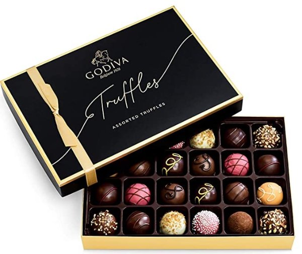 Godiva Chocolatier, Signature Truffles Assorted Chocolate Gift Box 24Ct