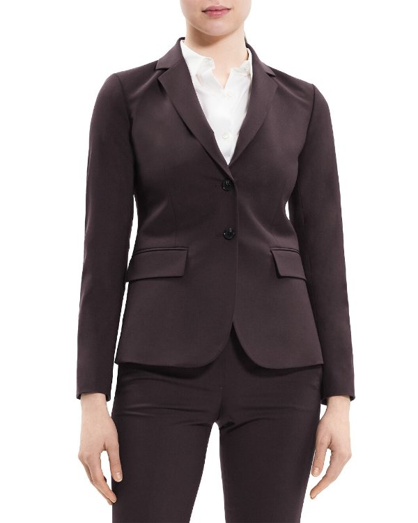 Carissa Wool-Blend Suit / Gilt