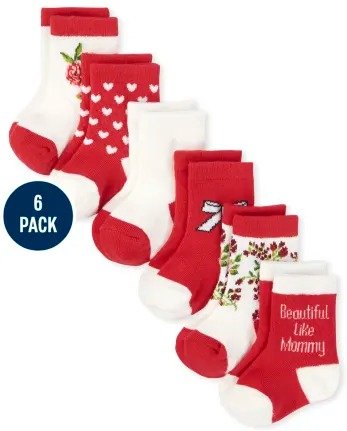 Baby Girls Flower Midi Socks 6-Pack | The Children's Place - BUNNYS TAIL