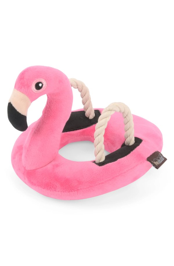 . Flamingo Float Squeaker Dog Toy