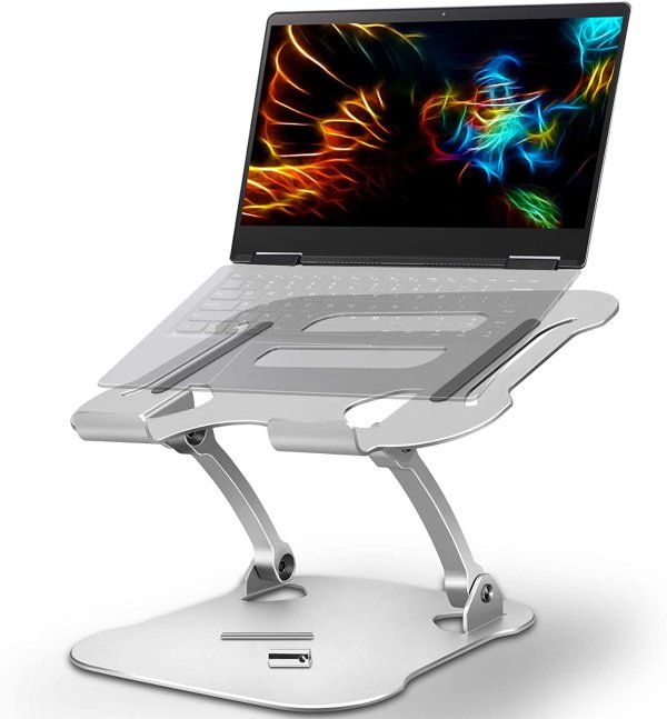 Swonuk Laptop Stand, Ergonomic Adjustable Notebook Riser for Desk