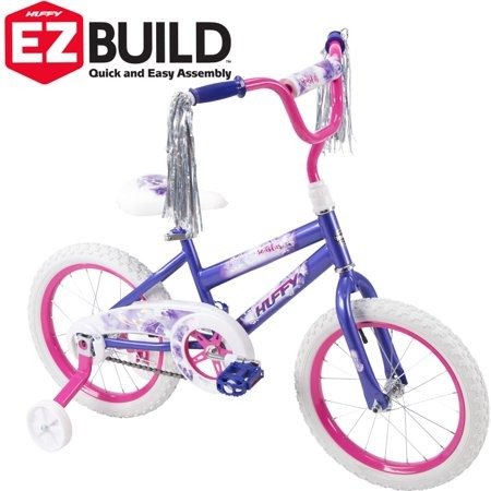 16" Sea Star EZ Build Kids Bike for Girls', Purple