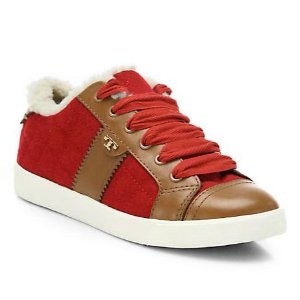 Tory Burch Oliver Mixed-Media Sneakers
